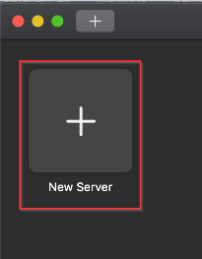 mac add server button window